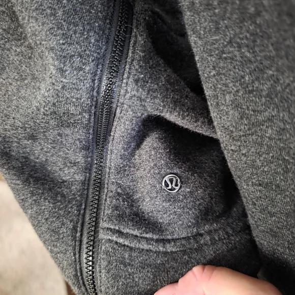 Lululemon Yes Fleece Dark Gray Crewneck Sweater - Picture 3 of 3